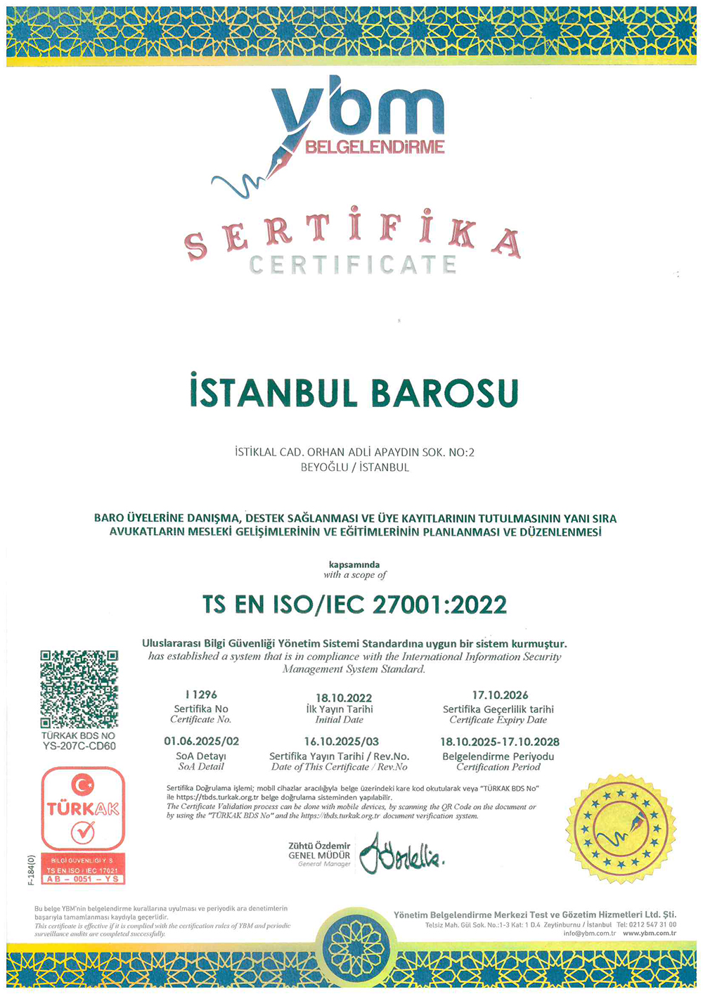 İstanbul Barosu 27001-2022 Türkak R.3-.jpg